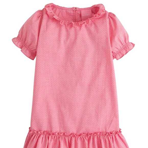 NWT Bisby by Little English Samantha Pink Polka Dot Dress size 6 - Picture 1 of 3